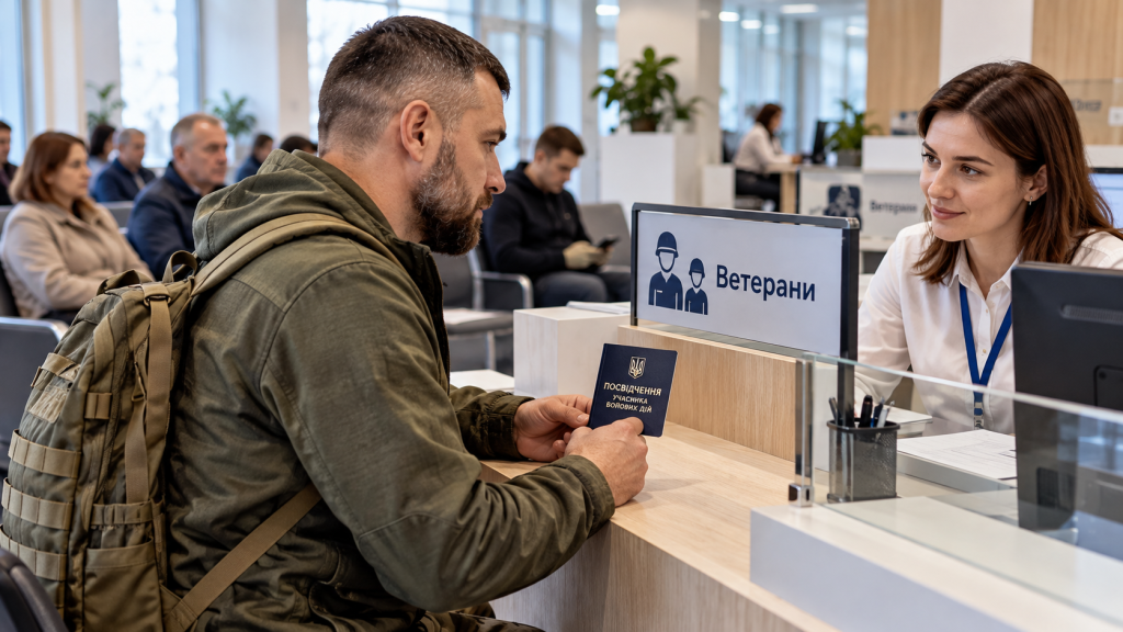 Перевага в чергах для ветеранів 2026